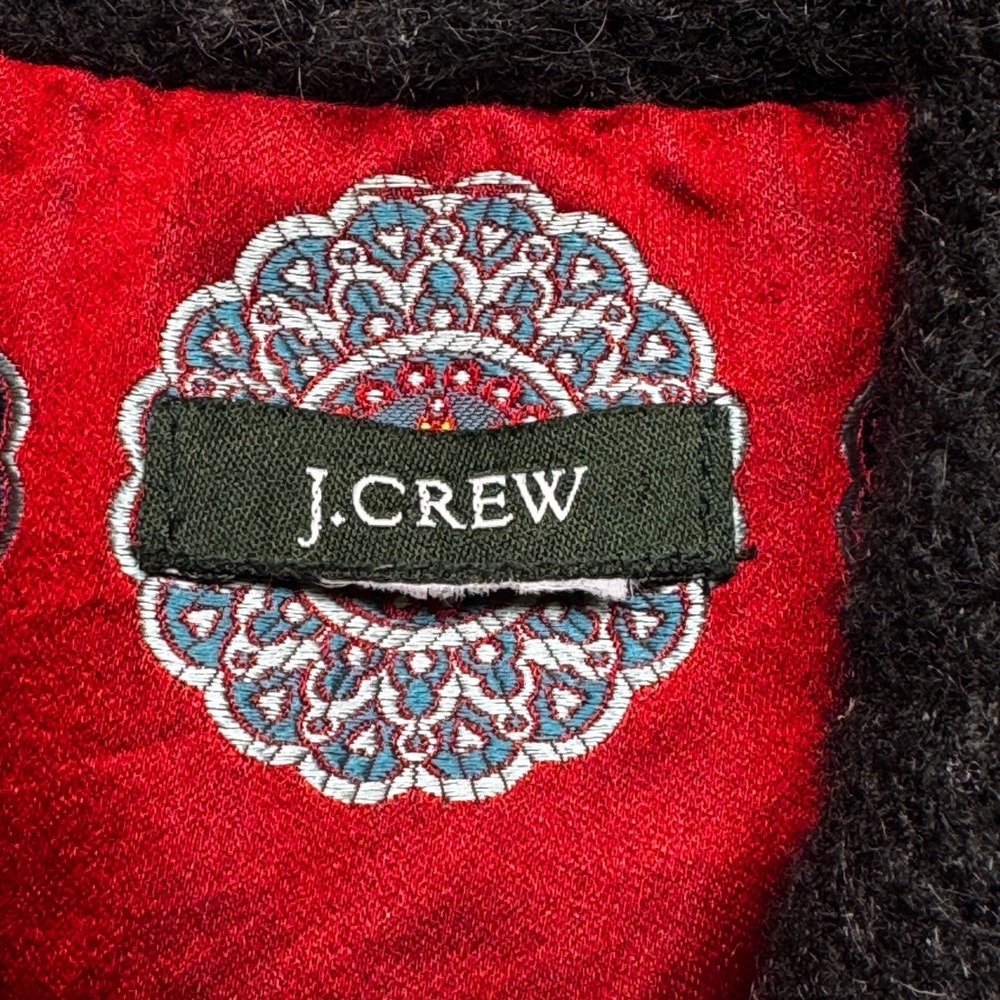 J. Crew Wool Blend Double Breasted Pea Coat Jacket Gray Size 6 Style 80061 - Picture 2 of 9